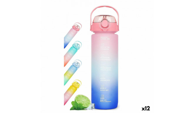 Veepudel Bewinner Mitmevärviline 600 ml 7,5 X 20 CM (12 Ühikut)
