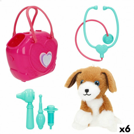 Pehme mänguasi Colorbaby Plüüš Plastmass 10 x 17 x 9 cm (6 Ühikut)