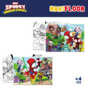 4 Pusle Komplekt Spidey 35 x 1,5 x 25 cm 48 Tükid, osad (6 Ühikut)