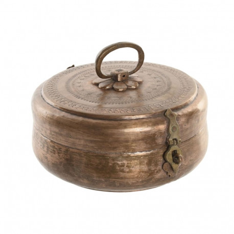 Ehteaegas Home ESPRIT Vask Messing 25 x 25 x 10 cm