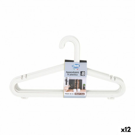 Hangers Dem Meng Plastic 8 Pieces (12 Units)