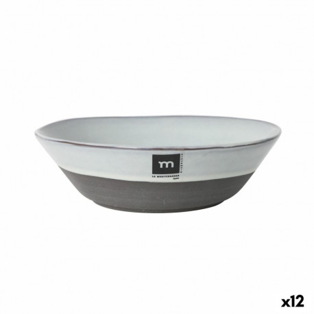 Deep Plate La Mediterránea Black clay