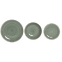 Tableware Home ESPRIT White Green Stoneware 18 Pieces