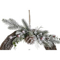 Jõulupärg DKD Home Decor Naturaalne vitstest Ananass Lumine 32 x 7 x 32 cm (2 Ühikut)