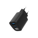 Seinalaadija GEMBIRD TA-UC-PDQC30LCD-BK-01 Must 30 W