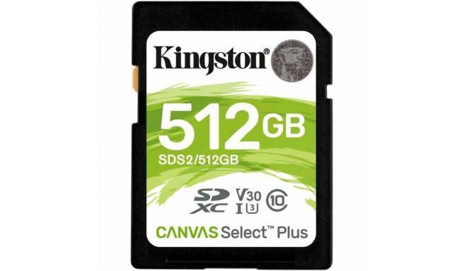 SDXC Mälukaart Kingston Canvas Select Plus 512 GB