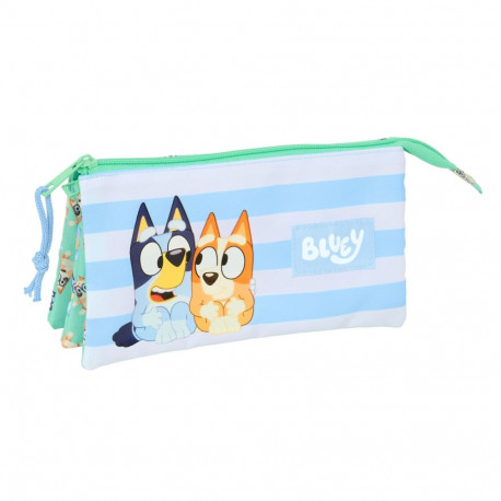 Triple Carry-all Bluey Sisters Green 22 x 12 x 3 cm