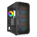 ATX Semi-tower Korpus Sharkoon AK3 RGB Must