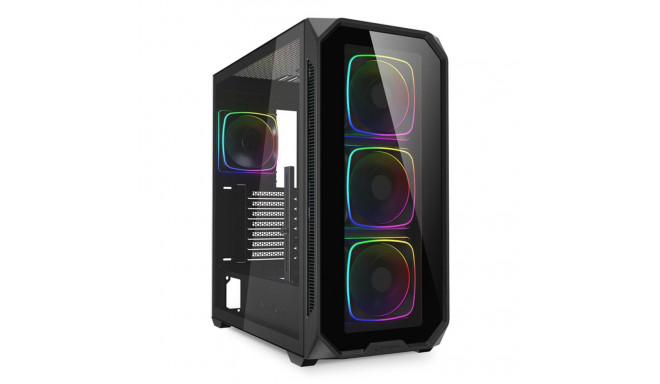 ATX Semi-tower Korpus Sharkoon AK5G RGB Must
