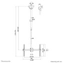 Lauatugi Ekraanile Neomounts CL35-440BL16L 70" 37" 50 kg
