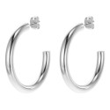 Ladies' Earrings Michael Kors SMALL HOOP Stainless steel Silver