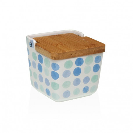 Salt Shaker with Lid Versa Ceramic 8,8 x 8,5 x 8,8 cm