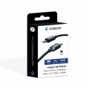 USB-C to USB-C Cable Subblim SUBCAB-C06001 1 m Black