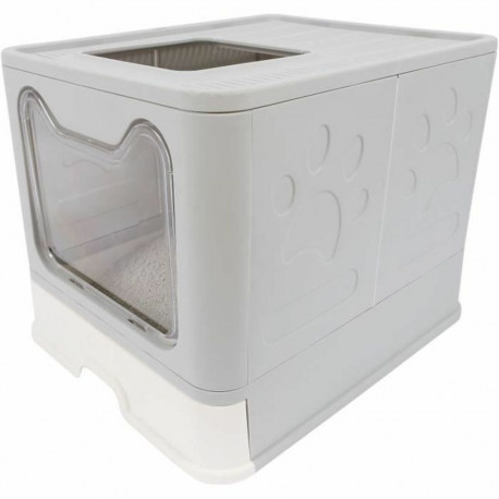 Cat Litter Box MPETS SILE TOP Grey Plastic