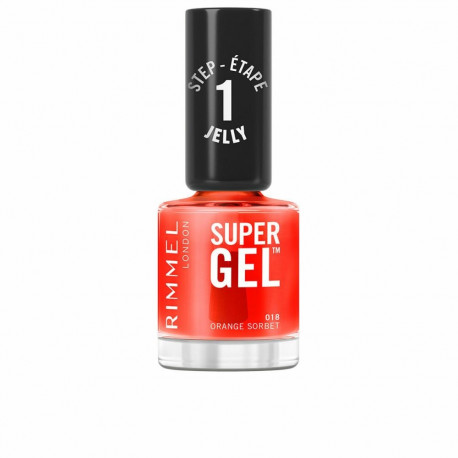 Nail polish Rimmel London RL SUPER GEL Nº 18-Orange Sorbet 12 ml