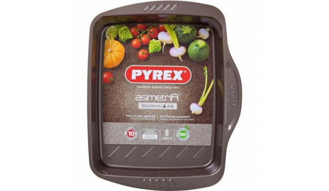 Baking tray Pyrex Brown Black Metal