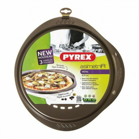 Pitsavorm Pyrex Pruun Must Metall