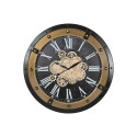 Seinakell Home ESPRIT Must Kuldne Raud 80 X 8,5 X 80 cm