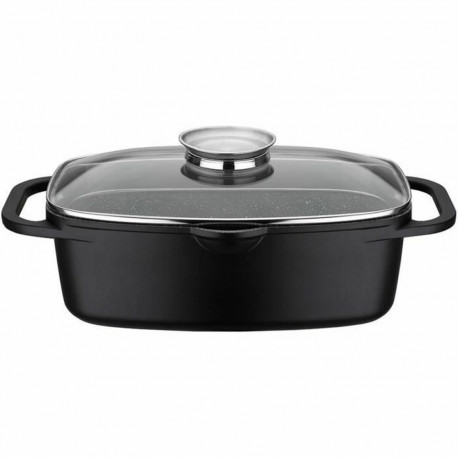 Casserole with lid Baumalu Black Ceramic
