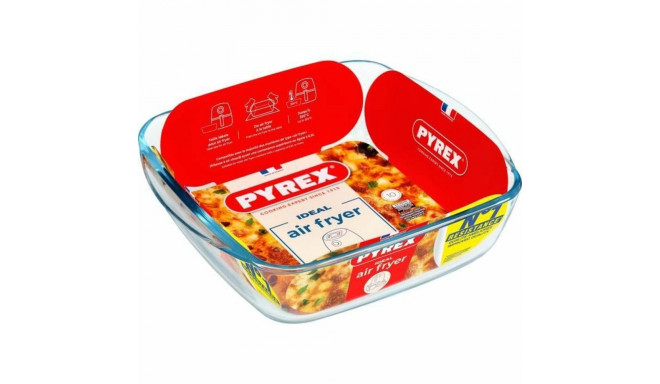 Ahjuvorm Pyrex Läbipaistev Borosilikaatklaas Kandiline