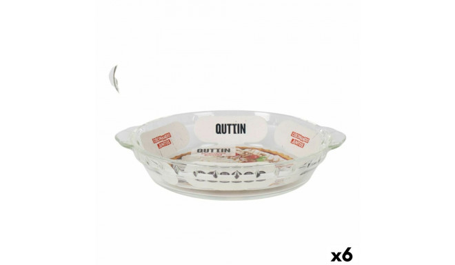 Serving Platter Quttin Quttin Glass 23,9 x 20,4 x 4,4 cm (6 Units)