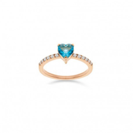 Ladies' Ring LIU JO LJ2440M12 12 Rose gold Blue