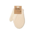 Exfoliating Mitt Berilo B7081-10 White Beige (12 Units)