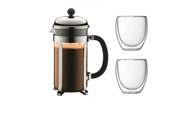 Cafetière with Plunger Bodum Grey 1 L 0,35 L (8 Units)