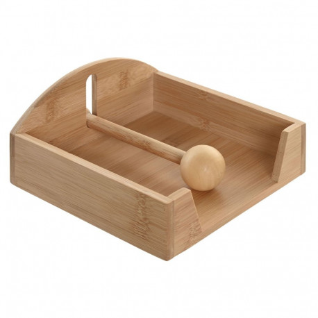 Salvräti hoidja Home ESPRIT Naturaalne Bambus 19 x 21 x 8,8 cm