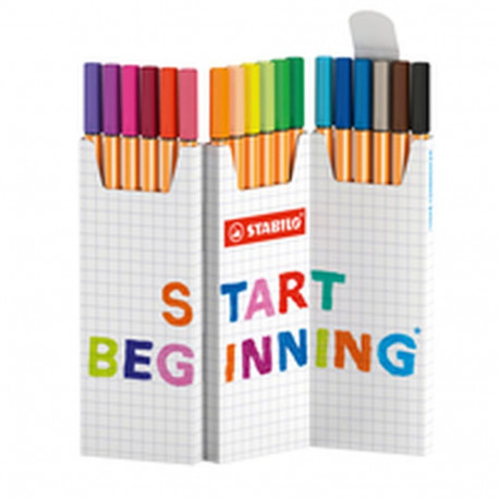 Felt-tip pens Stabilo Multicolour 18 Pieces