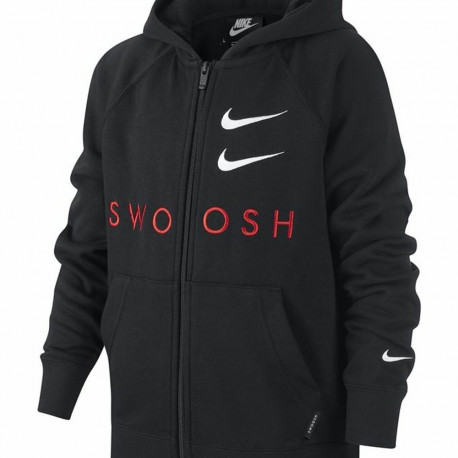 Children's Sports Jacket Nike Swoosh Black