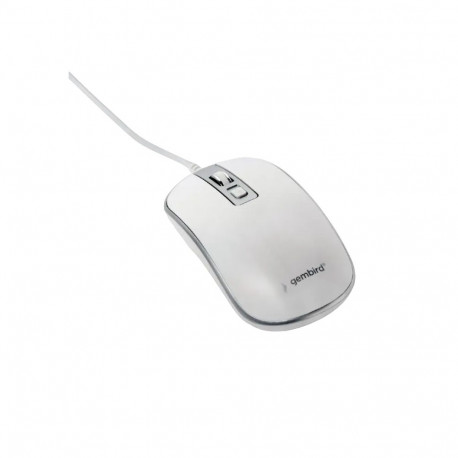Gembird MUS-4B-06-WS Optical WIred Mouse / white