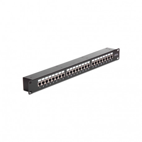 Patchpaneel Cat6 1U rack-monteeritav 44x44mm