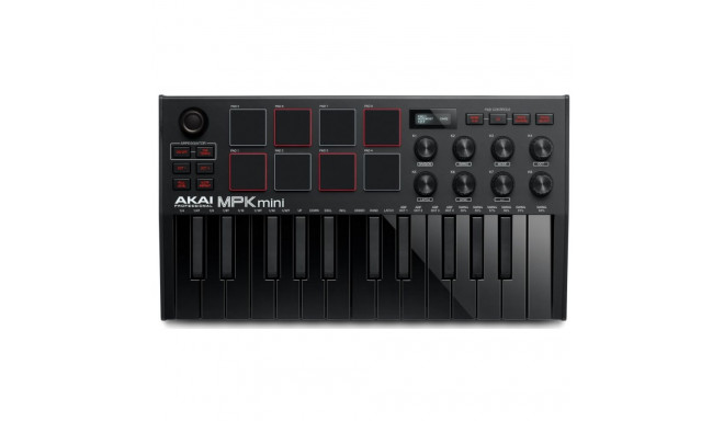 AKAI MPK Mini MK3 Control keyboard Pad controller MIDI USB Black