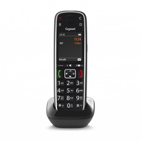 Gigaset E720HX analoog/DECT telefon numbrinäiduga must