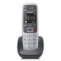 Gigaset E560 DECT telefon helistaja ID must, hõbedane