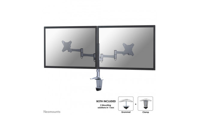 Neomounts FPMA-D1330DSILVER monitorihoidik 10-27" hõbedane