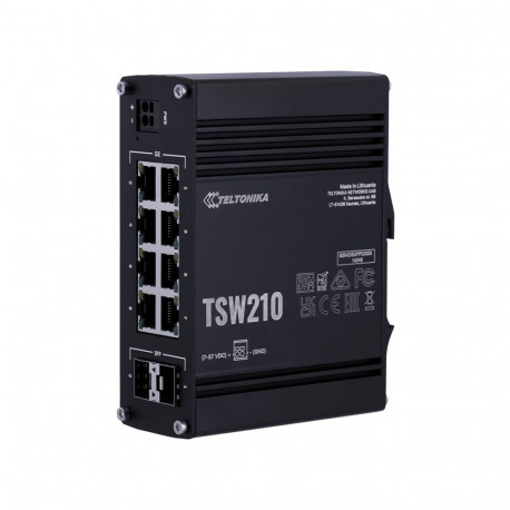 Teltonika TSW210 haldamata gigabit ethernet (10/100/1000) alumiinium