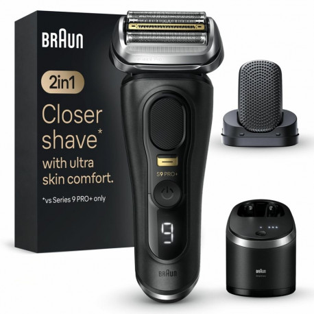 Braun märg- ja kuivraseerija Series 9 Pro+ 9590cc trimmeriga, must