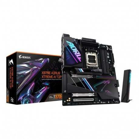 GIGABYTE X870E AORUS XTREME AI TOP emaplaat - toetab AMD Ryzen 9000 seeria protsessoreid, 18+2+2 faa