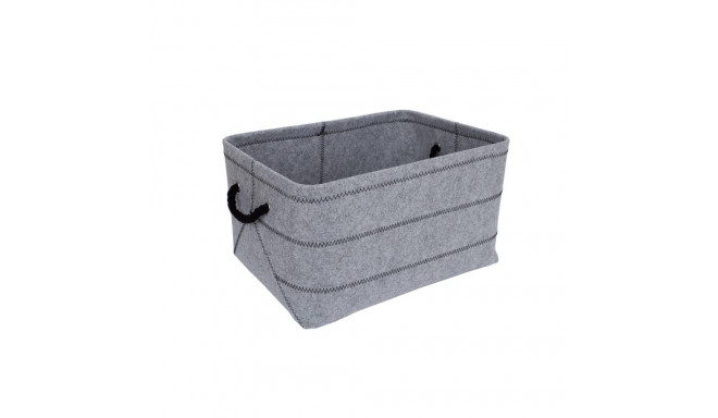 Basket MAX FELT-1, 44x32xH24cm, light grey
