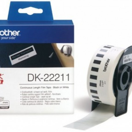 BROTHER DK22211 WHITE FILM TAPE 29MM