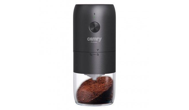 Camry Cordless USB Electric Coffee Grinder | CR 4302 | 25 W | Coffee beans capacity 25-30 g | Black
