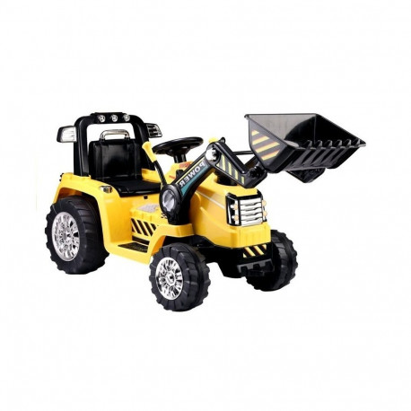 Laste akuga traktor-ekskavaator ZP1005 liikuva kopaga, kollane