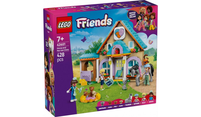 Klocki friends 42651 hobune ja loomakliinik