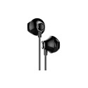 Baseus Encok NGH06-01 Stereo Austiņas ar Mikrofonu Un Pulti / 3 5mm / 1.2m / Melnas