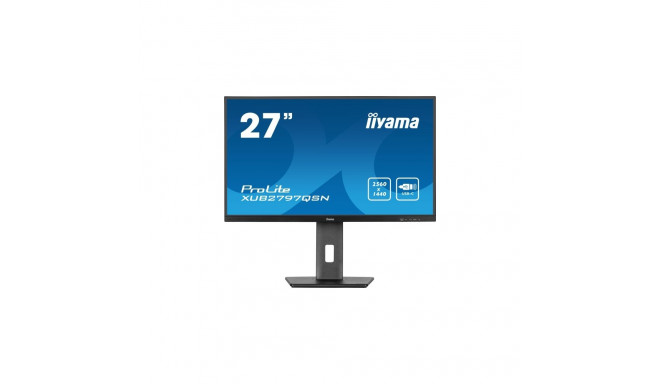 iiyama ProLite XUB2797QSN-B2 Monitor 27'' IPS, UHD 2560x1440, 1 ms, 300 cd/m2, 100 Hz, Black