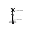 Techly 13-30&quot; Desk Stand for Monitor Short Arm Tilt&quot; ICA-LCD 500BK