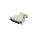 Deltaco DEL-85 cable gender changer DB9 DB25 White