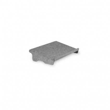 BakkerElkhuizen Q-doc 100 Circular document holder PET felt Grey